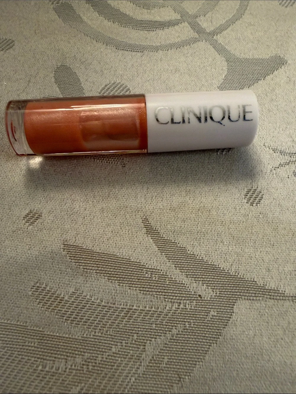 Clinique Yellow Cosmetic Pouch with Red Apple Print and Lip Balms